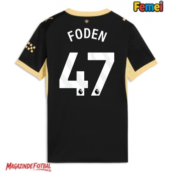 Manchester City Phil Foden #47 Tricou Fotbal Replică 2026-27 Femei Deplasare